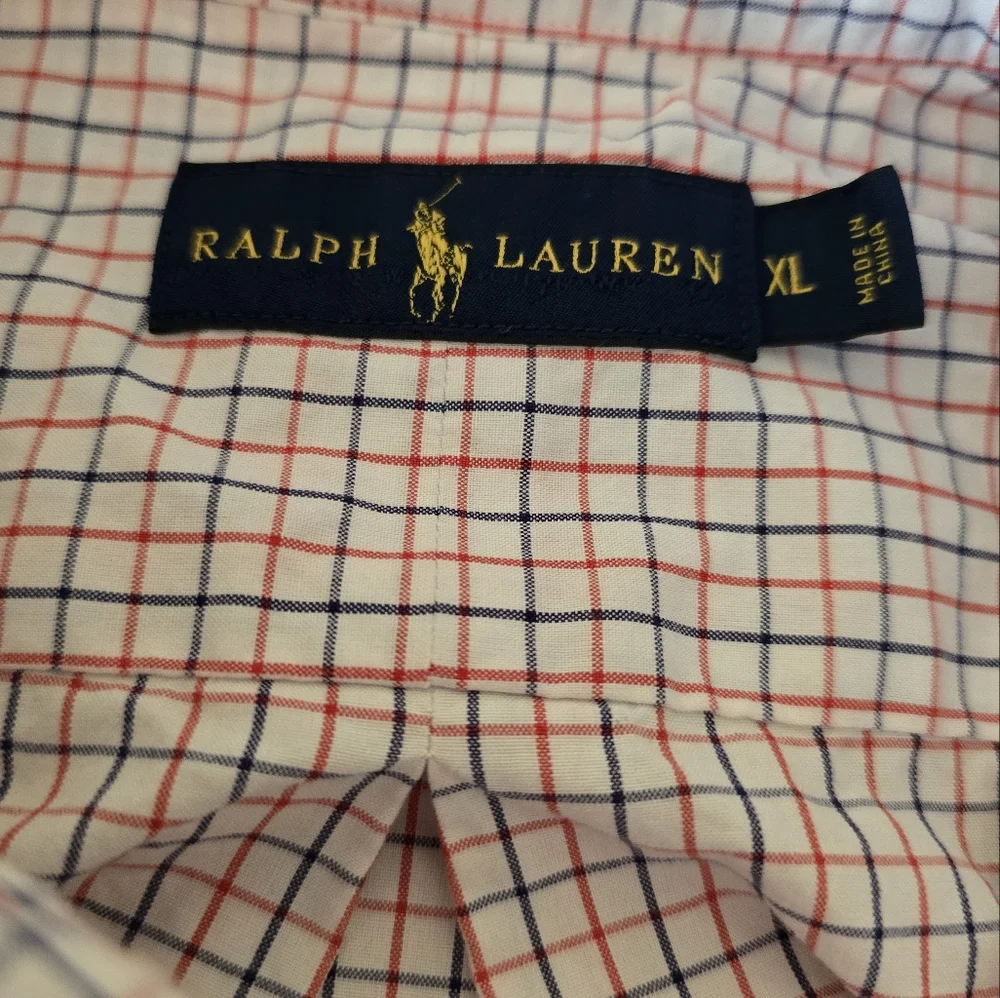 Polo Ralph Lauren Classic Fit Poplin Long Sleeve Button-Down Shirt Size XL